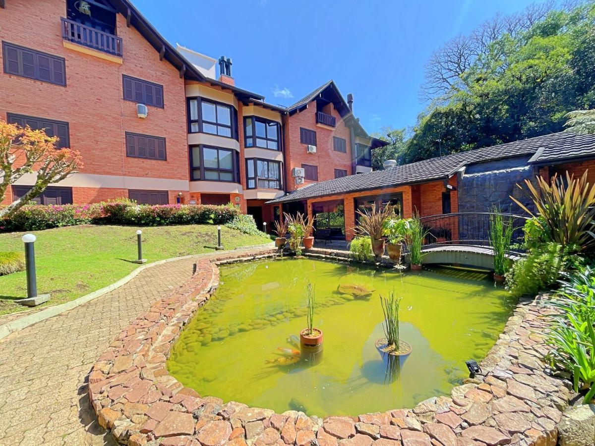 Aconchegante Apto 3 Dorm. Com Piscina Aquecida Gramado Exterior foto